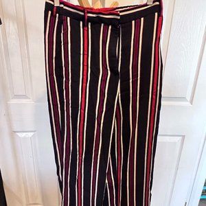 High Waisted Striped Flare Pants